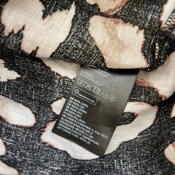 100% Linen Oversized Button Down Shirt - Picture 5 of 5